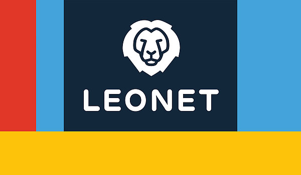 Das grafisch aufbereitete Logo der Firma LEONET